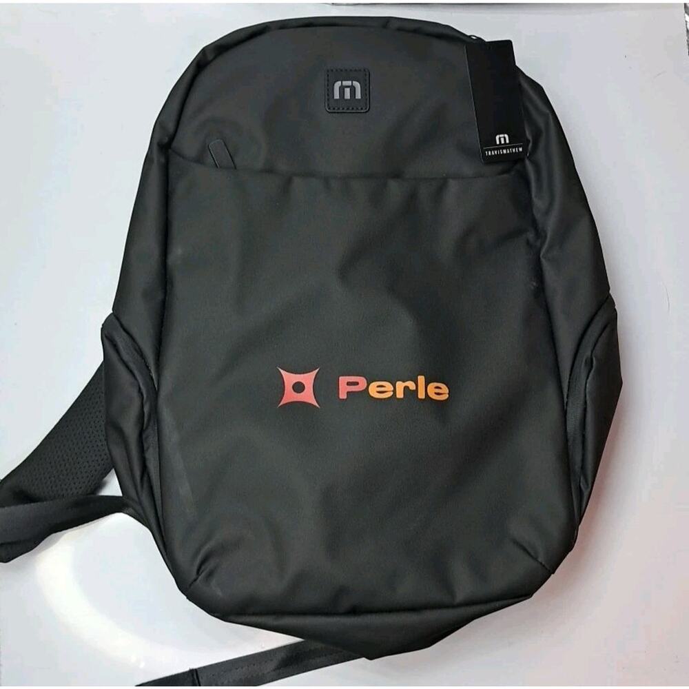 Travis Mathew Backpack Black New with Tags Travel School Gym Bag Mens